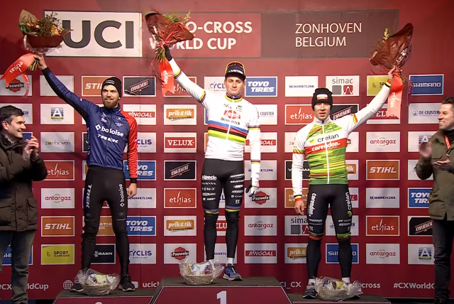 Матье ван дер Пул &mdash; победитель этапа Кубка мира по велокроссу в Зонховене