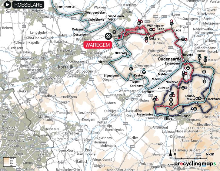 "Dwars door Vlaanderen"-2024. Маршрут и участники