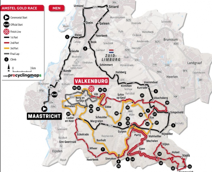 Амстел Голд Рэйс-2024. Маршрут и участники