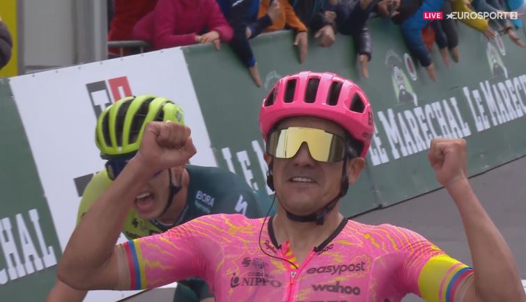 Ричард Карапас — победитель 4 этапа Тура Романдии-2024