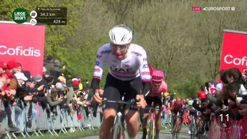 Тадей Погачар — победитель Льеж-Бастонь-Льеж-2024