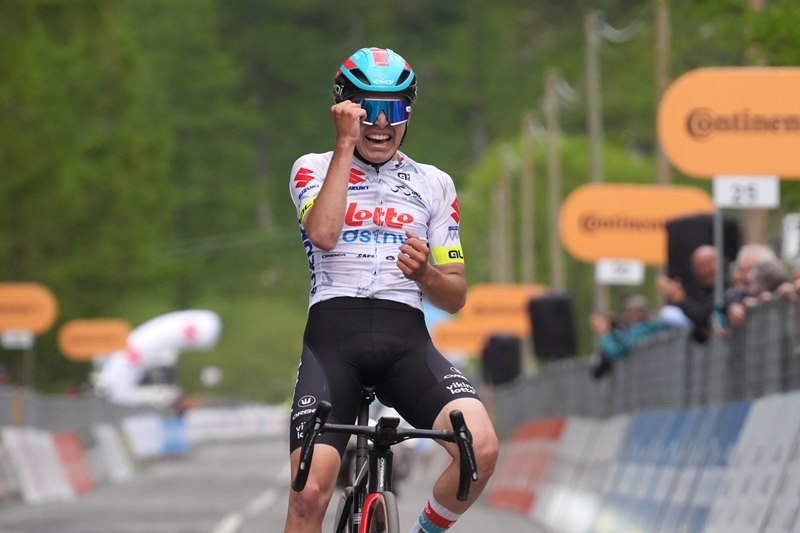 Ярно Видар  — победитель первого горного этапа Giro d'Italia Next Gen-2024