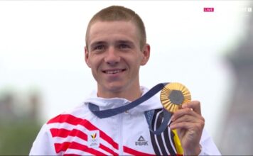 Ремко Эвенепул — олимпийский чемпион в гонке с раздельным стартом