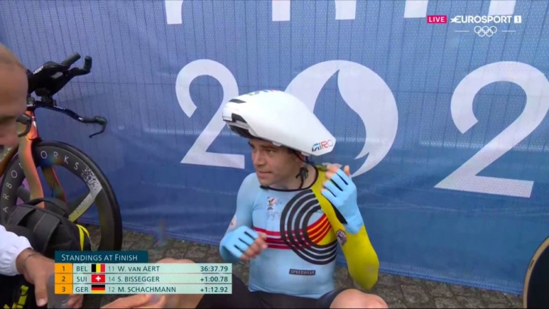 Ваут ван Арт и его тренер о двух дисковых колёсах и бронзе Олимпийских игр-2024 в гонке с раздельным стартом