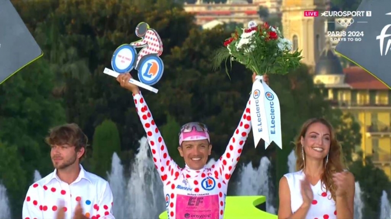 Ричард Карапас — горный король и самый атакующий гонщик Тур де Франс-2024