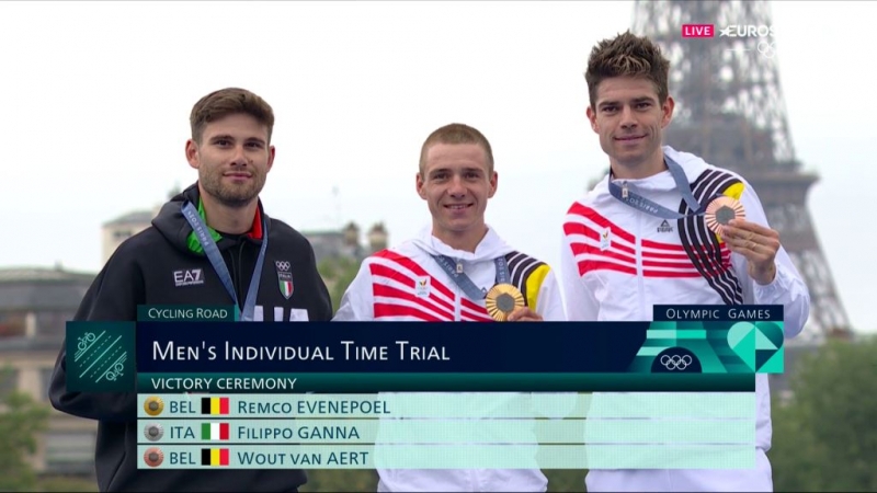 Ремко Эвенепул — олимпийский чемпион в гонке с раздельным стартом