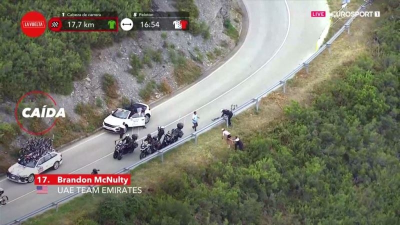 Майкл Вудс — победитель 13 этапа Вуэльты Испании-2024 с горным финишем на Пуэрто-де-Анкарес