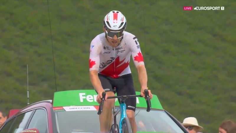 Майкл Вудс — победитель 13 этапа Вуэльты Испании-2024 с горным финишем на Пуэрто-де-Анкарес