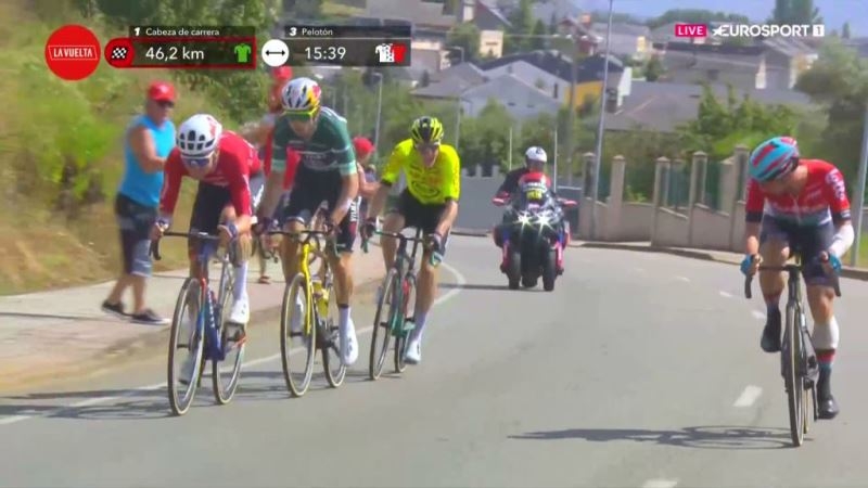 Майкл Вудс — победитель 13 этапа Вуэльты Испании-2024 с горным финишем на Пуэрто-де-Анкарес