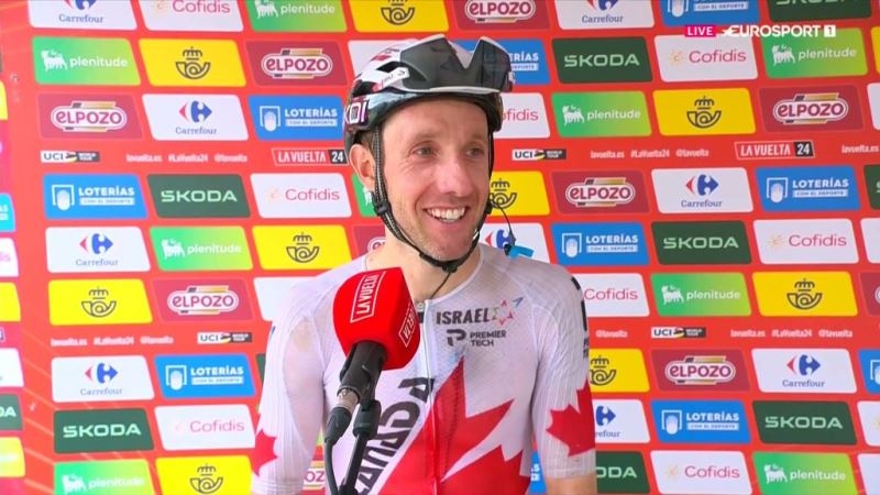 Майкл Вудс — победитель 13 этапа Вуэльты Испании-2024 с горным финишем на Пуэрто-де-Анкарес