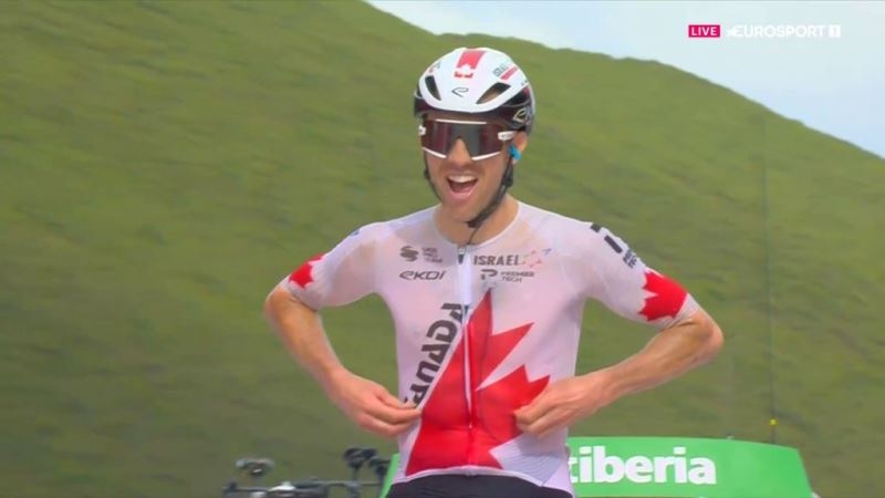 Майкл Вудс — победитель 13 этапа Вуэльты Испании-2024 с горным финишем на Пуэрто-де-Анкарес