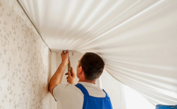 Установка натяжного потолка: легко и красиво!