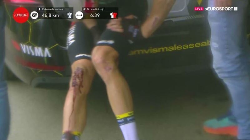 Ваут ван Арт сходит с Вуэльты Испании-2024 из-за падения на 16-м  этапе