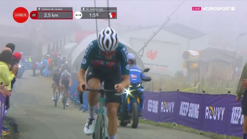 Пабло Кастрийо сделал дубль, выиграв горный 15-й этап Вуэльты Испании-2024 с финишем на Куиту Негру