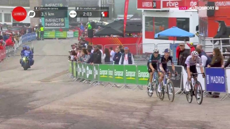 Пабло Кастрийо сделал дубль, выиграв горный 15-й этап Вуэльты Испании-2024 с финишем на Куиту Негру