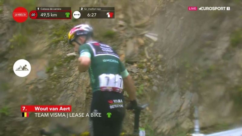 Ваут ван Арт сходит с Вуэльты Испании-2024 из-за падения на 16-м  этапе