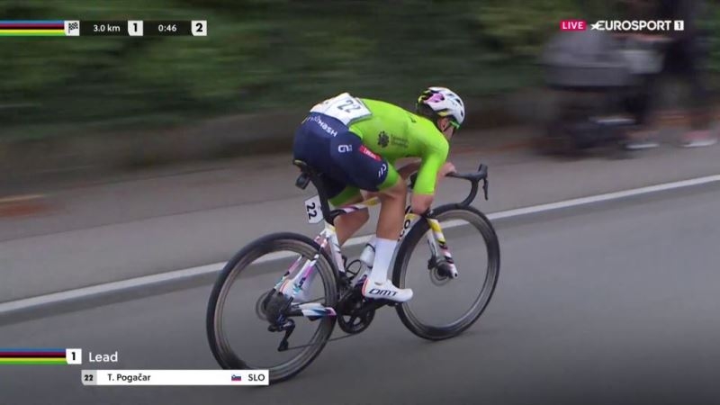 Тадей Погачар — чемпион мира-2024 в групповой гонке после атаки за 100 км до финиша