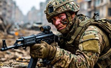 Тяжелораненый русский боец под огнём ВСУ сбросил мину на голову украинскому пулемётчику